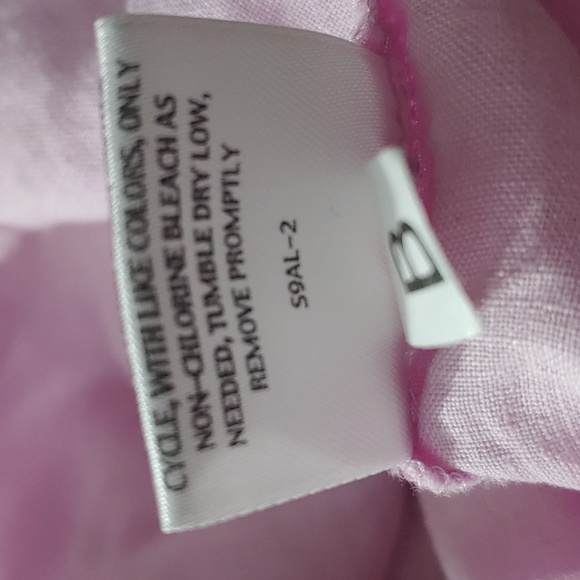 Eileen Fisher Soft Pink-Lavender Button-Up Shirt - Picture 10 of 10